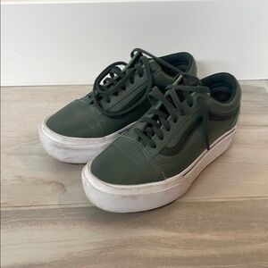 Vans Leather Platform Sneakers